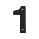 Eurospec 100 x 46 x 5mm - Number 1 - Face Fix - Matt Black