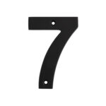 Eurospec 100 x 70 x 5mm - Number 7 - Face Fix - Matt Black