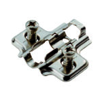 Carlisle Brass 2mm Mounting Plate with Euro Screw (96h22aq) - Bright Zinc Plated