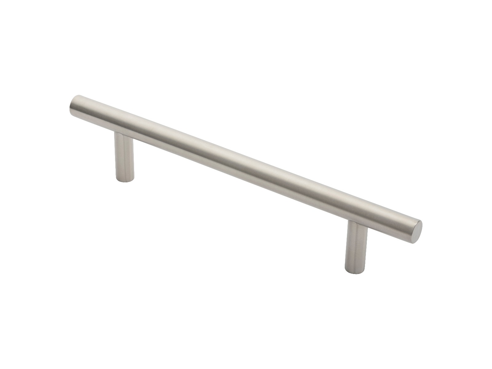 pat1225sss.jpg Eurospec 19mm Dia. T Bar Pull Handle - 225mm C/C - Bolt Through Fixing - Satin Stainless Steel - Image 1