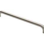 Eurospec 30mm Dia. D Pull Handle - 450mm C/C - Bolt Through Fixing - Satin Stainless Steel