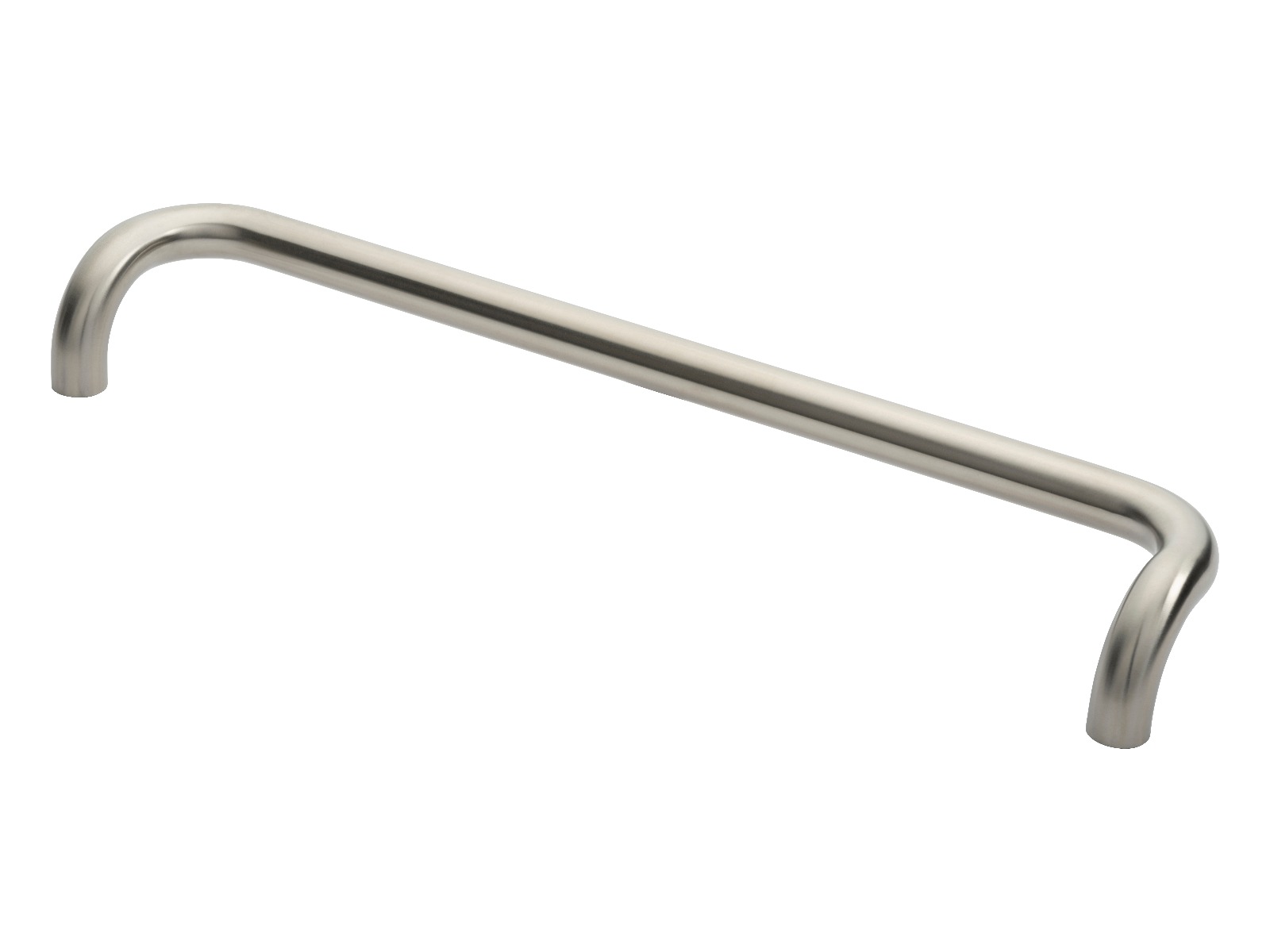 pcc1600sss.jpg Eurospec 30mm Dia. Cranked Pull Handle - 600mm C/C - Bolt Through Fixing - Satin Stainless Steel - Image 1