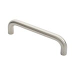 Eurospec 22mm Dia. D Pull Handle - 225mm C/C - Bolt Through Fixing - Satin Stainless Steel