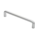 Eurospec 22mm Dia D Pull Handle - 300mm C/C (Cast) - Satin Anodised Aluminium