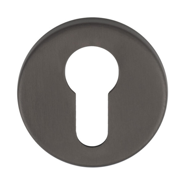 Manital Escutcheon - Euro Profile - Push-on Round Rose Ant (Anthracite)