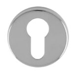 Manital Escutcheon - Euro Profile - Push-on Round Rose Cro (Polished Chrome)