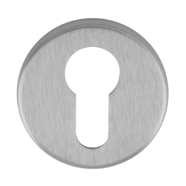 Manital Escutcheon - Euro Profile - Push-on Round Rose Csa (Satin Chrome)