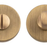 Manital Turn & Release on Push-on Round Rose Bgo (Brushed Bronze Matt) - Antique Brass
