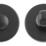 Manital Turn & Release on Push-on Round Rose Ner (Matt Black)