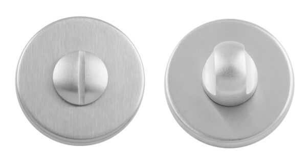 Manital Turn & Release on Push-on Round Rose Csa (Satin Chrome)