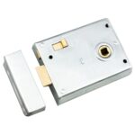 Eurospec 4 x 3" Rim Latch - Dual Handed - Satin Chrome