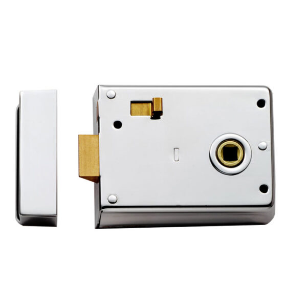 Eurospec 4 x 3" Rim Latch - Dual Handed - Polished Chrome