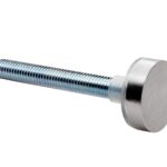 Eurospec Pull Handle Bolt Cap - 22mm - Pair - Satin Stainless Steel
