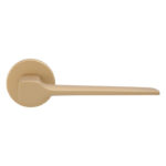 Manital Sonica Lever on Sprung Push-on Round Rose Osa (Satin Brass)