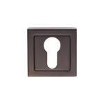Eurospec Escutcheon - Euro Profile - Push-on Square Rose - Matt Black
