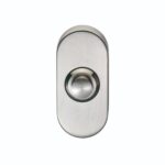 Eurospec Oblong Bell Push - 64 x 30mm - Concealed Fix - Satin Stainless Steel