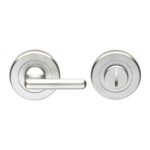 Serozzetta Large Turn & Release - 5mm Spindle - Screw-on Round Rose - Polished Chrome