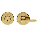 Serozzetta Large Turn & Release - 5mm Spindle - Screw-on Round Rose - Stainless Brass