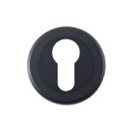 Serozzetta Escutcheon - Euro Profile - Round Rose - Matt Black