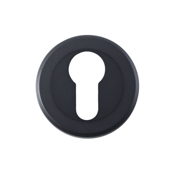 Serozzetta Escutcheon - Euro Profile - Round Rose - Matt Black