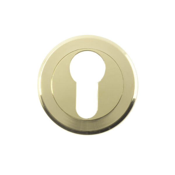 Serozzetta Escutcheon - Euro Profile - Screw-on Round Rose - Stainless Brass