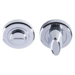 Serozzetta Turn & Release - 5mm Spindle - Screw-on Round Rose - Polished Chrome