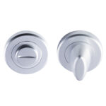 Serozzetta Turn & Release - 5mm Spindle - Screw-on Round Rose - Satin Chrome