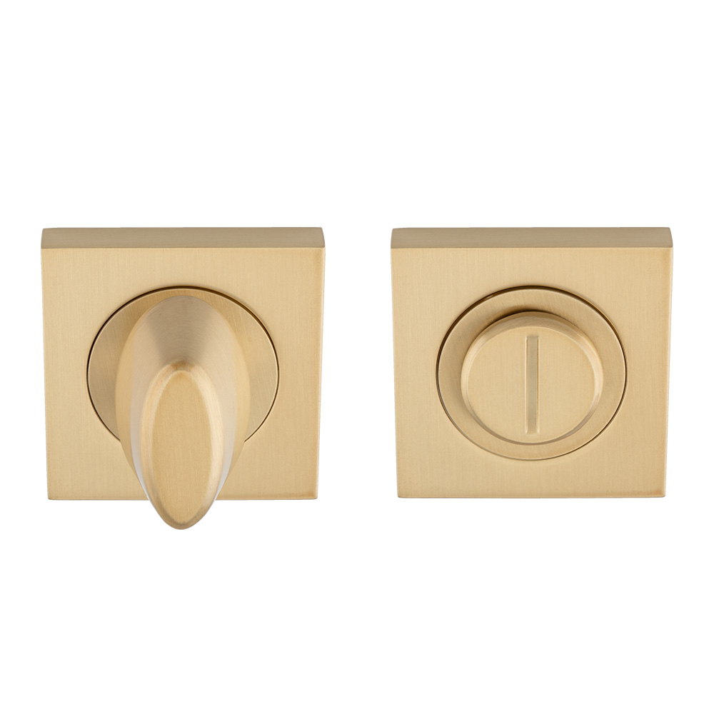 szm004sqsb.jpg Serozzetta Turn & Release - 5mm Spindle - Square Rose - Satin Brass - Image 1