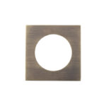 Serozzetta Square Szm Outer Rose Cover Pack - Antique Brass