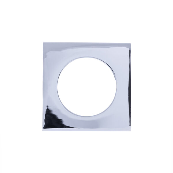 Serozzetta Square Szm Outer Rose Cover Pack - Polished Chrome