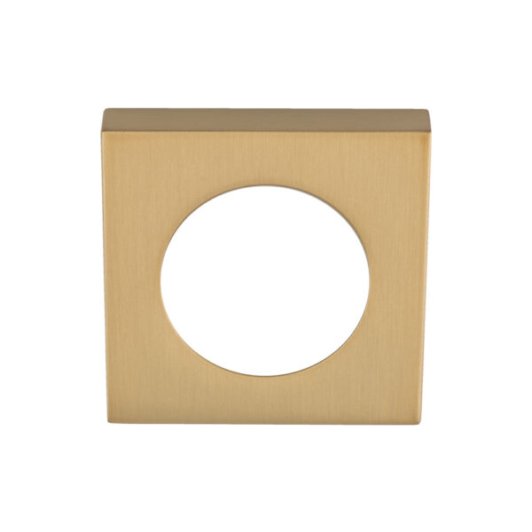 Serozzetta Square Szm Outer Rose Cover Pack - Satin Brass