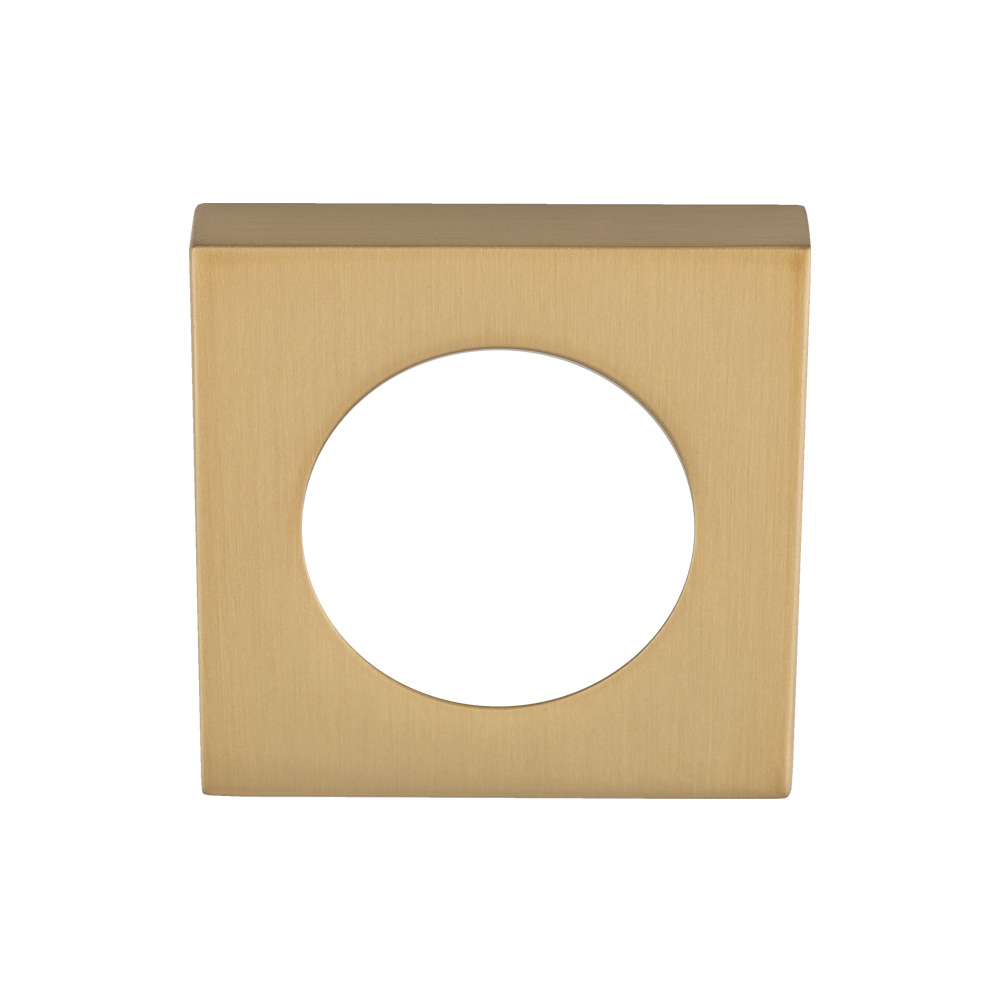 szmrsqsb.jpg Serozzetta Square Szm Outer Rose Cover Pack - Satin Brass - Image 1