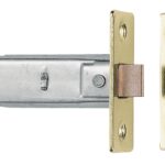 Carlisle Brass 64mm Tubular Latch - 8mm Follower - Electro Brass - Electro Brassed