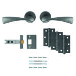 Carlisle Brass Sintra Latch Pack - Ultimate Door Pack - Anthracite