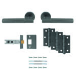 Carlisle Brass Lagos Latch Pack - Ultimate Door Pack - Anthracite