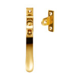 Carlisle Brass Victorian - Casement Fastener Wedge Pattern - Lockable Suitable for Weather Stripped Windows - Polished Brass