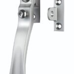 Carlisle Brass Victorian - Casement Fastener Wedge Pattern - Lockable Suitable for Weather Stripped Windows - Satin Chrome