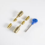 Carlisle Brass Sash Window Stop (2 x Stops 4 x Ferrules 1 x Key) - Polished Brass
