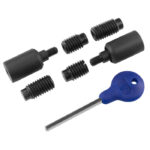 Carlisle Brass Sash Window Stop (2 x Stops 4 x Ferrules 1 x Key) - Matt Black